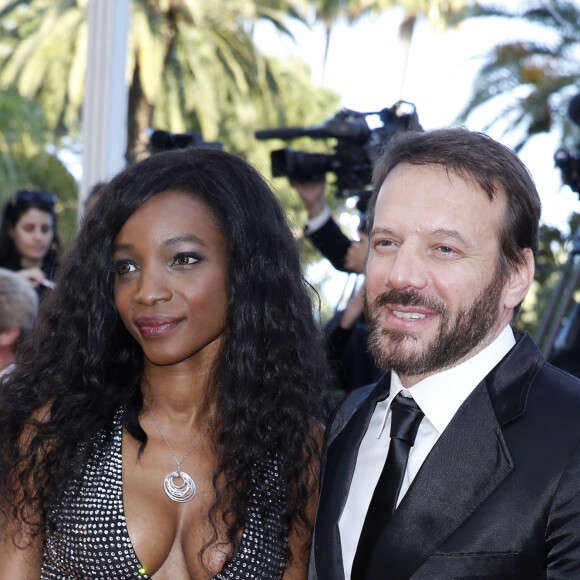 Samuel Le Bihan et sa compagne Daniela Beye - Montée des marches du film "Inside Out" (Vice-Versa) lors du 68 ème Festival International du Film de Cannes, à Cannes le 18 mai 2015.  Red carpet for the movie "Inside Out" during the 68 th Cannes Film festival - Cannes on May 18, 2015.18/05/2015 - Cannes