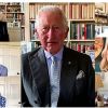 Le prince Charles - Pendant l'épidémie de coronavirus (Covid-19), les membres de la famille royale britannique remercient les soignants en vidéoconférence lors de la Journée internationale des infirmières. Londres. Le 12 mai 2020.