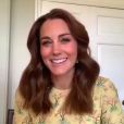Kate Middleton lors de son appel vidéo avec l'émission de télé "This Morning", le 7 mai 2020.