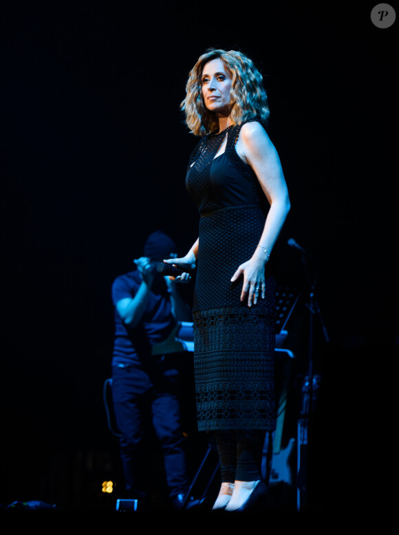 Lara Fabian en concert au Zenith de Paris, France, le 16 juin 2018. © BOV/Bestimage