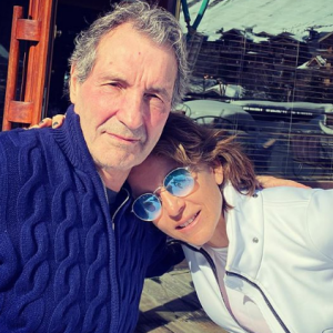 Jean-Jacques Bourdin et Anne Nivat en vacances au ski - 20 février 2020, Instagram