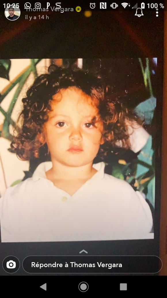 Thomas Vergara dévoile des photos d'enfance de Nabilla Benattia sur Snapchat, le 17 juin 2020