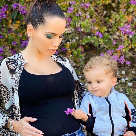 Manon Marsault et son fils Tiago, le 9 avril 2020