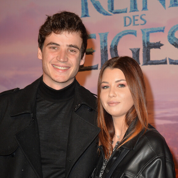 Le DJ belge Henri PFR et sa compagne Marie Lopez (Enjoy Phoenix) - Projection exceptionelle de "La Reine des Neiges 2 " au Grand Rex à Paris le 13 novembre 2019. © Veeren Ramsamy/Bestimage