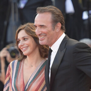 Jean Dujardin et sa femme Nathalie Péchalat - Red carpet pour le film "J'accuse!" lors du 76e festival du film de venise, la Mostra. Le 30 Août 2019.