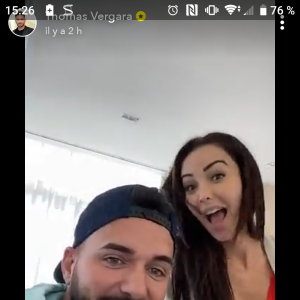 Nabilla Benattia se moque de Thomas Vergara, le 22 juin 2020, sur Snapchat