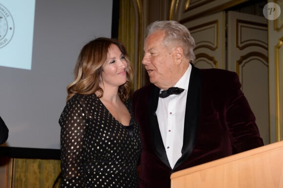 Hélène Ségara, Massimo Gargia - Dîner de la 42e édition du Prix The Best au cercle de l'union interaliée à Paris le 25 janvier 2019. © Rachid Bellak/Bestimage