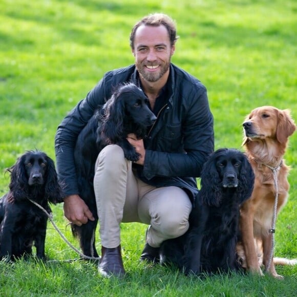 James Middleton et ses chiens sur Instagram, mars 2020.