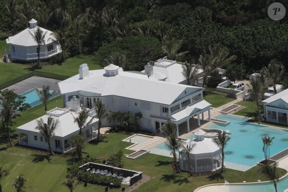 Vue aérienne de l'ancienne villa de Céline Dion en Floride, en 2010.
