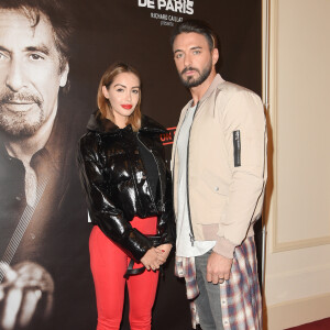 Exclusif - Nabilla Benattia et son fiancé Thomas Vergara - Célébrités à la repésentation "An Evening With Al Pacino" au théâtre de Paris à Paris, France, le 22 octobre 2018. © Coadic Guirec/Bestimage