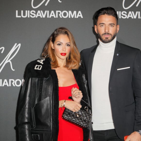 Nabilla Benattia et son fiancé Thomas Vergara - Lancement du 13ème CR Fashion Book de Carine Roitfeld en collaboration avec LuisaViaRoma à la Monnaie de Paris, le 1er octobre 2018. © Veeren/CVS/Bestimage