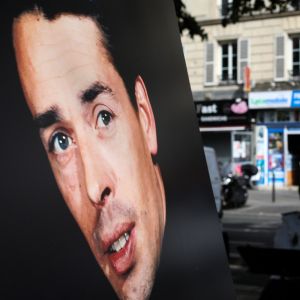 Anne Hidalgo, Maire de Paris, accompagnée de France Brel, la fille du chanteur, inaugure les allées Jacques Brel, dans le 19e arrondissement de Paris. Le 19 juillet 2019. © Stéphane Lemouton / Bestimage