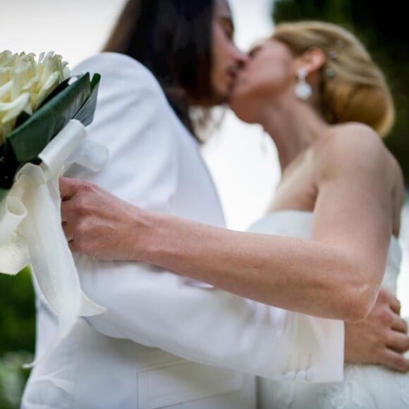 Lara Fabian a partagé cette photo inédite de son mariage avec Gabriel, sur Instagram, le 27 juin 2020.