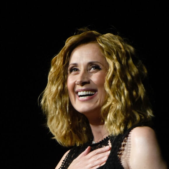 Lara Fabian en concert au Zenith de Paris, France, le 16 juin 2018. © BOV/Bestimage