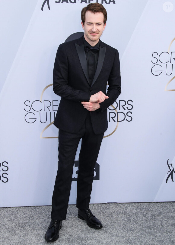 Joseph Mazzello - Photocall - 25e cérémonie annuelle des Screen Actors Guild Awards au Shrine Audritorium à Los Angeles, le 27 janvier 2019.