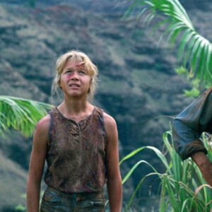 Image du film "Jurassic Park" avec Ariana Richards, Joseph Mazzello et Sam Neil. 1993.