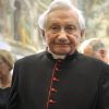 Georg Ratzinger lors des 85 ans de son frère le pape Benoît XVI au Vatican le 16 avril 2012.