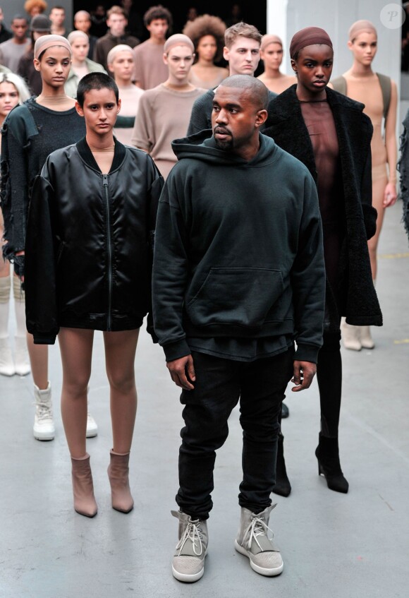Kanye West X Adidas - Skylight Clarkson Square, New York. Le 12 février 2015. @Leandro Justen/BFAnyc/ABACAPRESS.COM