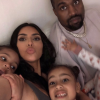 Kim Kardashian, Kanye West et leurs enfants Chicago, North et Saint. Avril 2019.