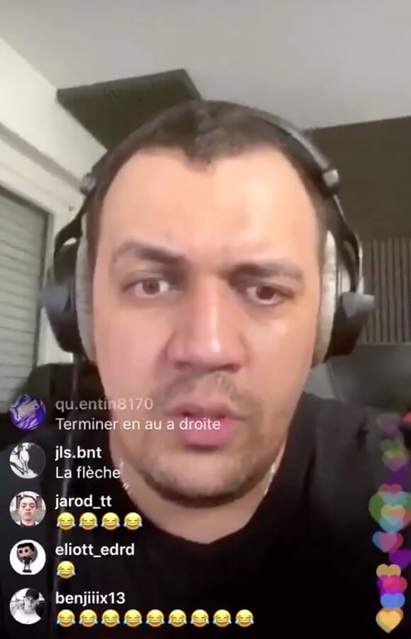 Le YouTubeur TheKairi78 (Jaouad Daouki) en live Instagram. Le 28 avril 2020.