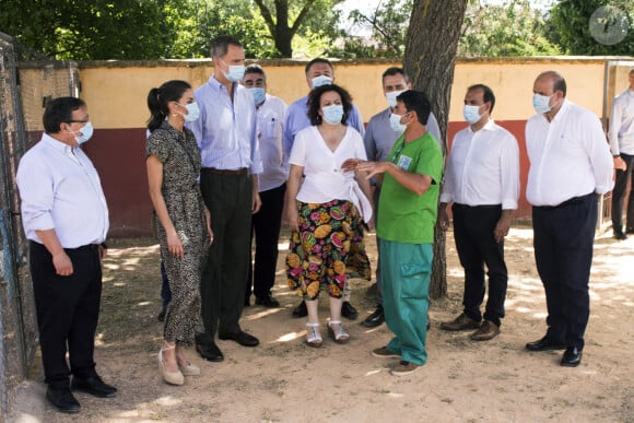 Le roi Felipe VI et la reine Letizia d'Espagne en visite à Cuenca, pour promouvoir la relance économique espagnole. Le 2 juillet 2020