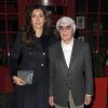 Exclusif - Bernie Ecclestone et sa femme Fabiana Flosi - Arrivées à la soirée du 60ème anniversaire du pianiste Jools Holland à Londres. Le 24 janvier 2018.