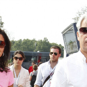 Fabiana Flosi et Bernie Ecclestone en septembre 2011 à Monza, en Italie.