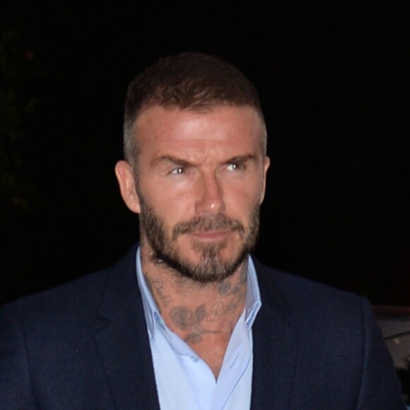David Beckham est allé diner à une soirée Louis Vuitton à Paris, le 1er octobre 2018