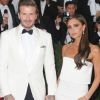 David Beckham et sa femme Victoria Beckham - Soirée du Met Ball / Costume Institute Gala 2014: "Charles James: Beyond Fashion" à New York, le 5 mai 2014.