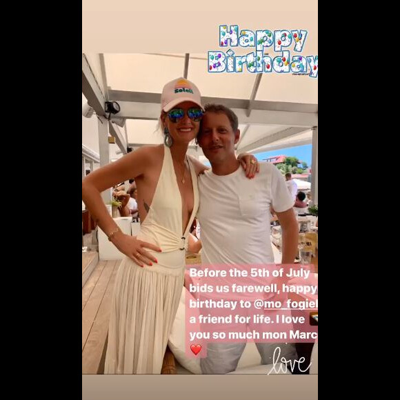 Laeticia Hallyday a souhaité un bon anniversaire à son ami Marc-Olivier Fogiel sur Instagram le 5 juillet 2020.