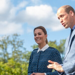 Catherine Kate Middleton, duchesse de Cambridge, le prince William, duc de Cambridge lors d'une visite à l'hôpital Queen Elizabeth Hospital à King's Lynn le 5 juillet 2020.