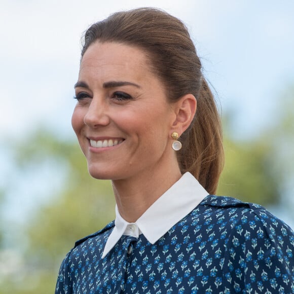 Catherine Kate Middleton, duchesse de Cambridge lors d'une visite à l'hôpital Queen Elizabeth Hospital à King's Lynn le 5 juillet 2020.