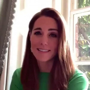 Kate Middleton, duchesse de Cambridge, se mobilise pour les soins palliatifs des enfants malades dans le cadre de la semaine "Children's Hospice Week" en vidéoconférence. Londres. Le 22 juin 2020.