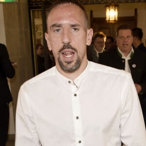 Franck Ribéry - Les joueurs du Bayern de Munich fêtent leur titre de champion d'Allemagne à Muncih devant leurs fans le 26 Mai 2019.