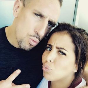 Wahiba Ribéry et le footballeur Franck Ribéry le 22 juin 2017.