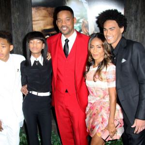 Willow Smith, Jada Pinkett, Will Smith, Jaden Smith, Trey Smith - Premiere du film "After Earth" au theatre Ziegfeld a New York, le 29 mai 2013.