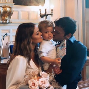 Le mariage d'Hugo Philip et de Caroline Receveur célébré le 11 juillet 2020 à Paris.