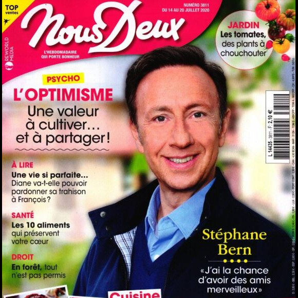 Une du magazine "Nous deux" du 13 juillet 2020, avec Stéphane Bern