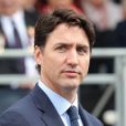 Le premier ministre canadien Justin Trudeau - Cérémonie à Portsmouth pour le 75e anniversaire du débarquement en Normandie pendant la Seconde Guerre Mondiale. Le 5 juin 2019.