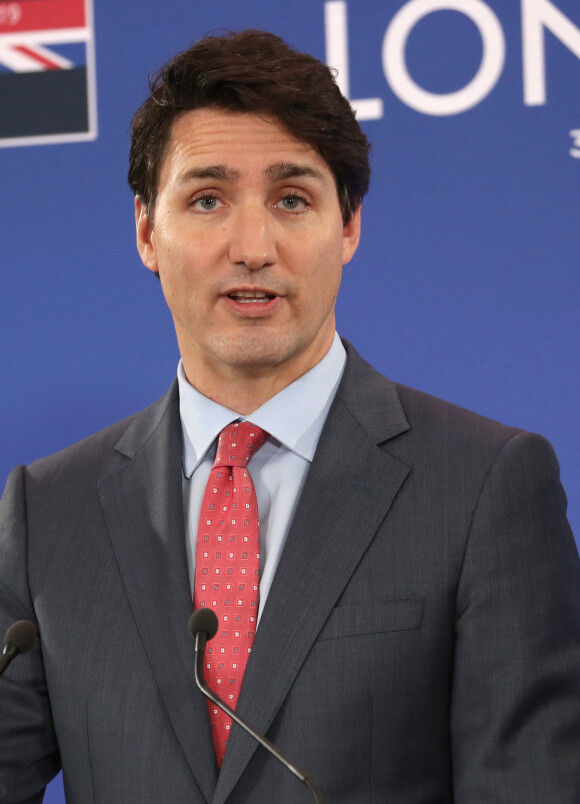Justin Trudeau, premier ministre du Canada - Sommet de l'Otan à l'hôtel The Grove à Watford le 4 décembre 2019.