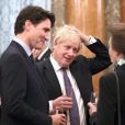 Boris Johnson, Justin Trudeau - Réception au palais de Buckingham en l'honneur des participants à l'anniversaire des 70 ans de l'Otan le 3 décembre 2019.