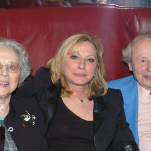 Véronique Sanson et ses parents Colette et René. Le 26 avril 2004.