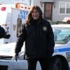 Mariska Hargitay - Tournage d'une scène du film "Law and Order: SVU" dans le quartier de Brighton Beach dans l'arrondissement de Brooklyn dans la ville de New York City, New York, etats-Unis, le 9 janvier 2018.