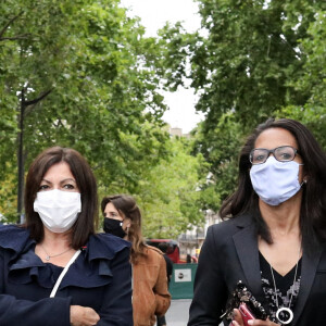 Exclusif - Yannis Chebbi, Anne Hidalgo, maire de Paris, Audrey Pulvar, Arnaud Ngatcha - Le concert de Paris 2020 pour la Fête Nationale à Paris, le 14 juillet 2020. © Veeren Ramsamy / Stephane Lemouton / Bestimage