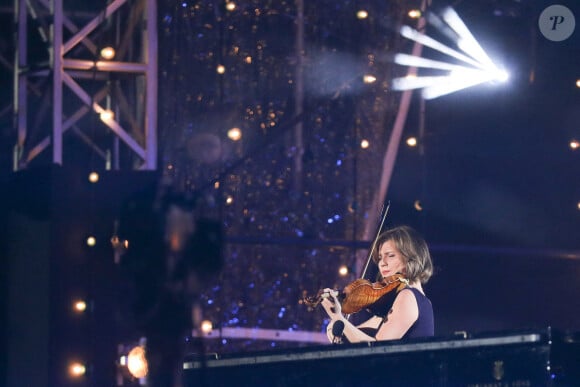 Exclusif - Lisa Batiashvili (violoniste) - Le concert de Paris 2020 pour la Fête Nationale à Paris, le 14 juillet 2020. © Veeren Ramsamy / Stephane Lemouton / Bestimage