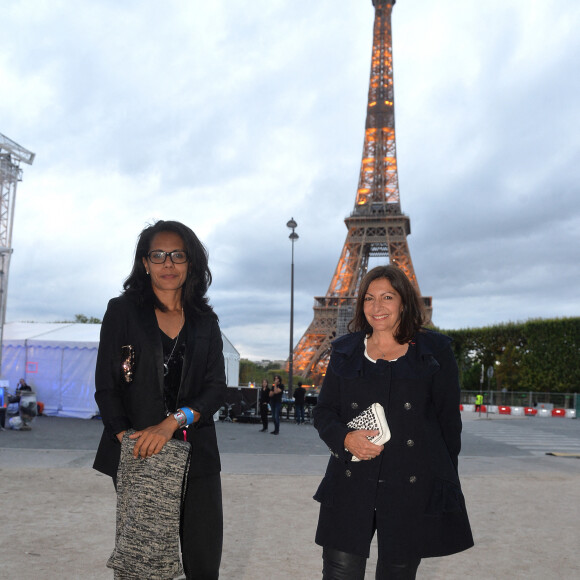 Exclusif - Audrey Pulvar et Anne Hidalgo (Maire de Paris) - Le concert de Paris 2020 pour la Fête Nationale à Paris, le 14 juillet 2020. © Veeren Ramsamy / Stephane Lemouton / Bestimage