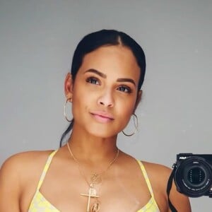 Christina Milian en lingerie sur Instagram, le 14 avril 2020.