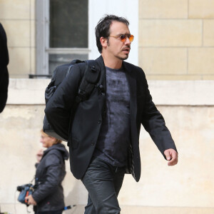 Alexandre Astier - Obsèques de Pierre Mondy en l'église Saint-Honoré d'Eylau à Paris. Le 20 septembre 2012.