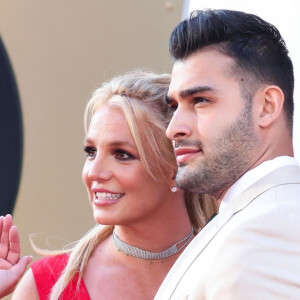 Britney Spears, Sam Asghari - Les célébrités assistent à la première de "Once Upon a Time in Hollywood" à Hollywood, le 22 juillet 2019.