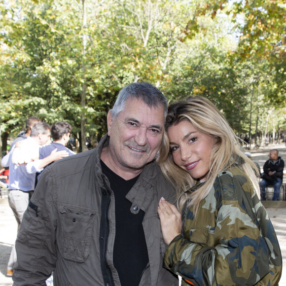 Exclusif - Jean-Marie Bigard et sa femme Lola Marois - Trophée des personnalités au profit de l'association "Make a Wish" au jardin du Luxembourg à Paris le 18 septembre 2019. © Jack Tribeca/Bestimage